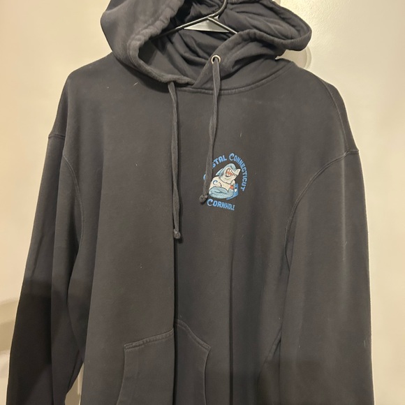 District Charcoal Hoodie with Blue Graphic - Picture 3 of 7
